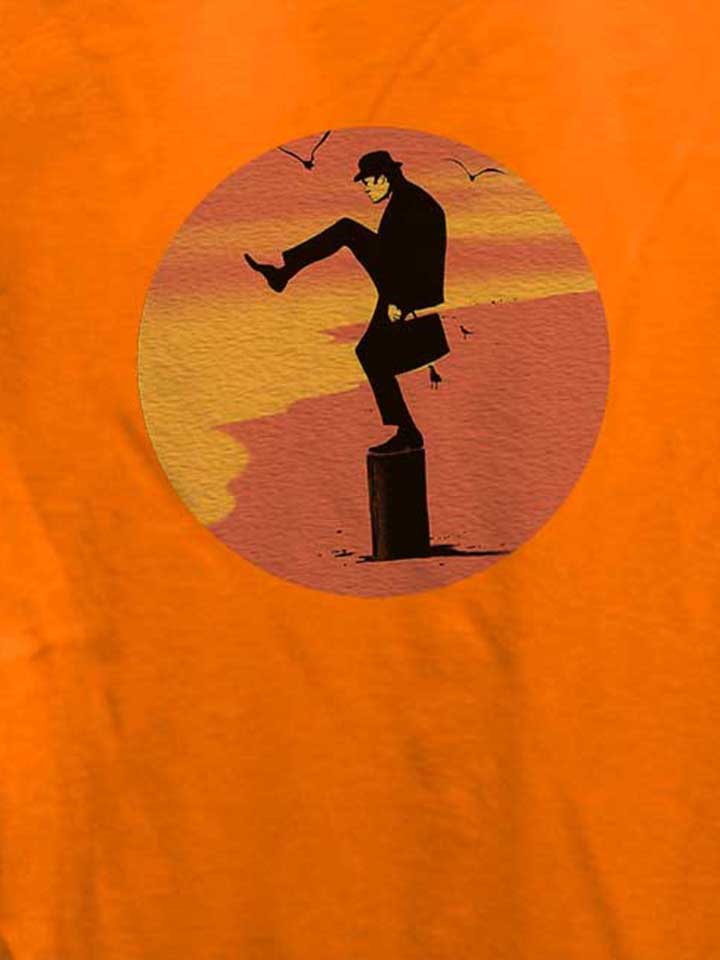 monty-phyton-karate-kid-damen-t-shirt orange 4