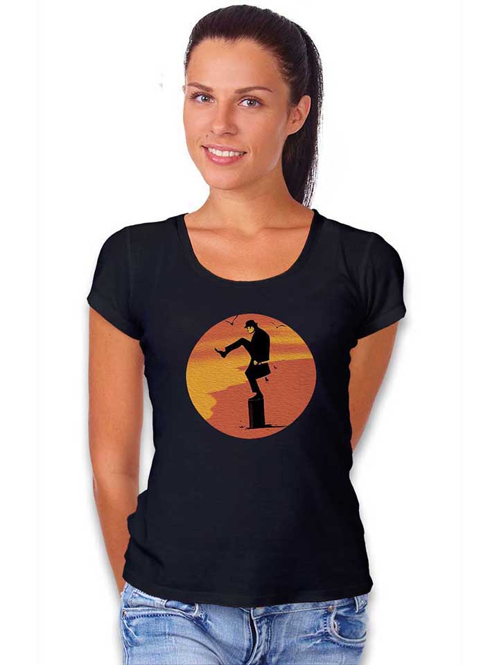 monty-phyton-karate-kid-damen-t-shirt schwarz 2