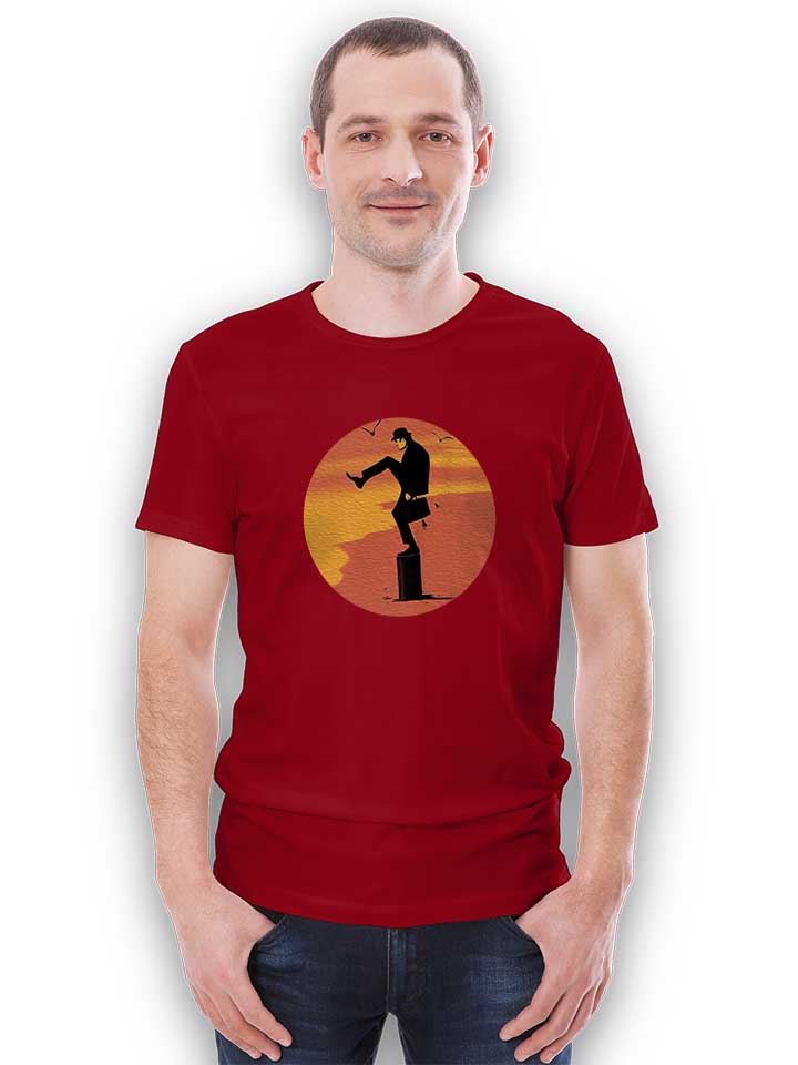 monty-phyton-karate-kid-t-shirt bordeaux 2