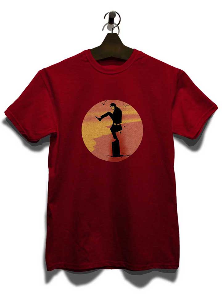 monty-phyton-karate-kid-t-shirt bordeaux 3