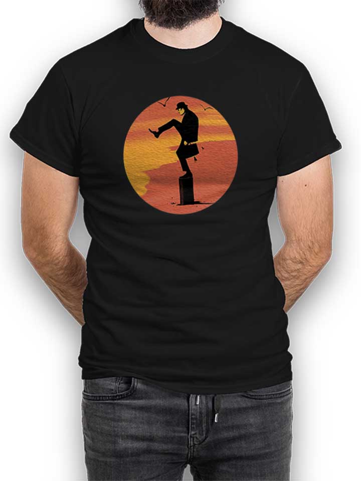 Monty Phyton Karate Kid T-Shirt schwarz L