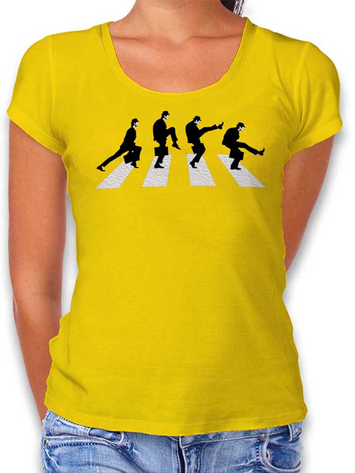 Monty Python Abbey Road Damen T-Shirt gelb L