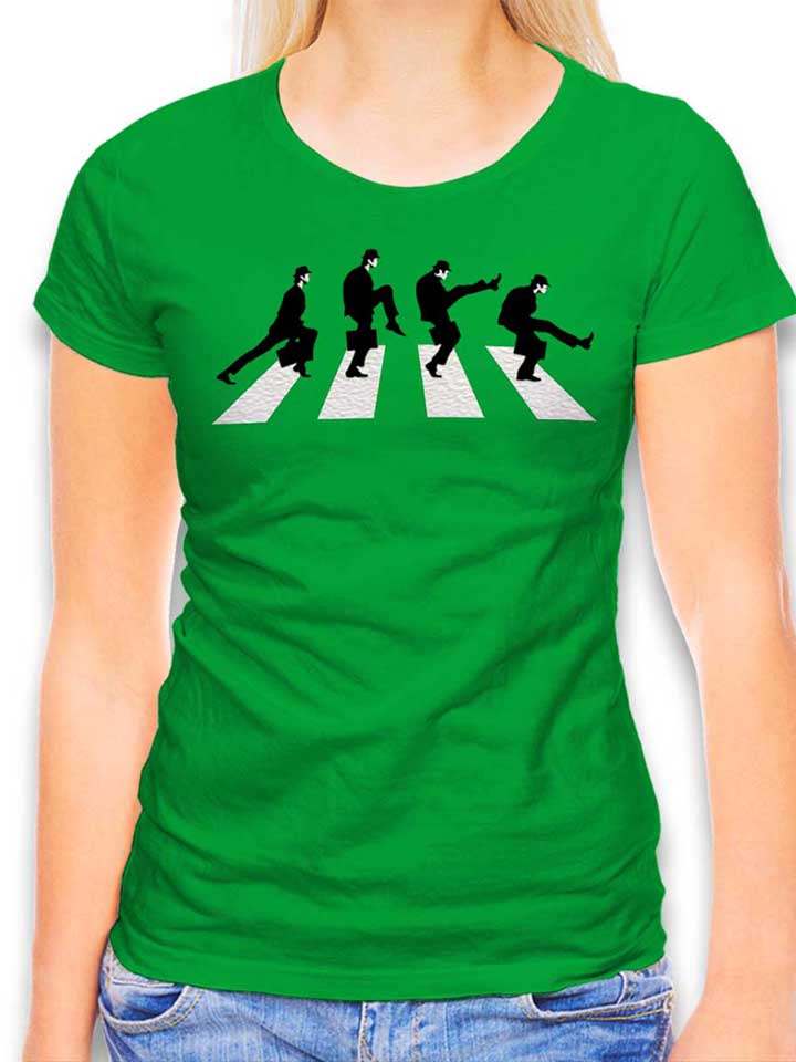 Monty Python Abbey Road Womens T-Shirt green L