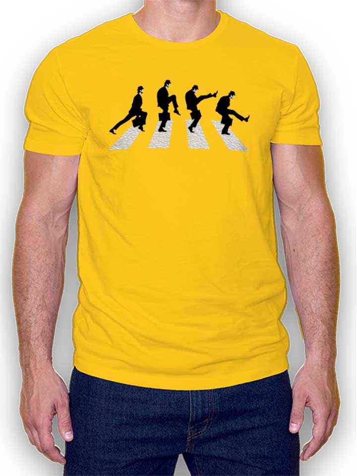 Monty Python Abbey Road T-Shirt yellow L