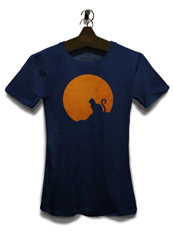 moon-and-cat-damen-t-shirt dunkelblau 3