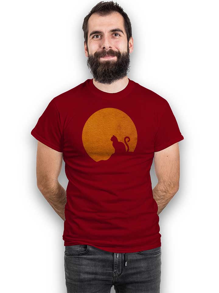 moon-and-cat-t-shirt bordeaux 2
