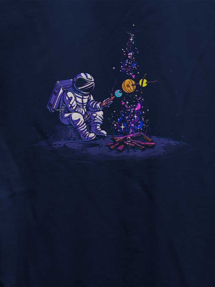 moon-camping-astronaut-damen-t-shirt dunkelblau 4