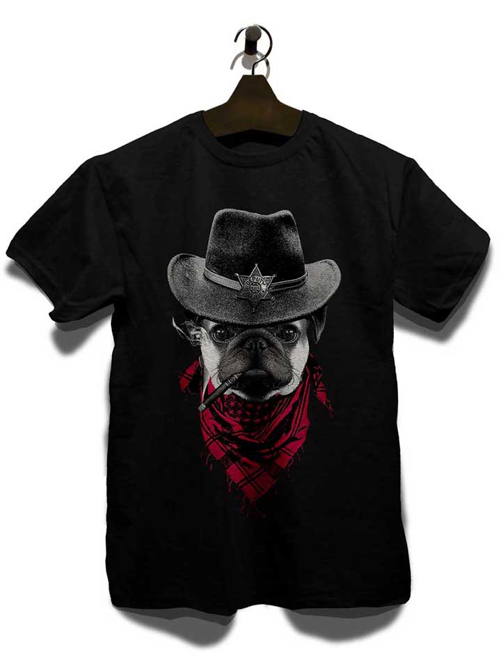 mops-sheriff-dog-t-shirt schwarz 3