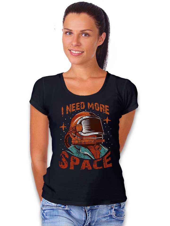 more-space-astronaut-damen-t-shirt schwarz 2