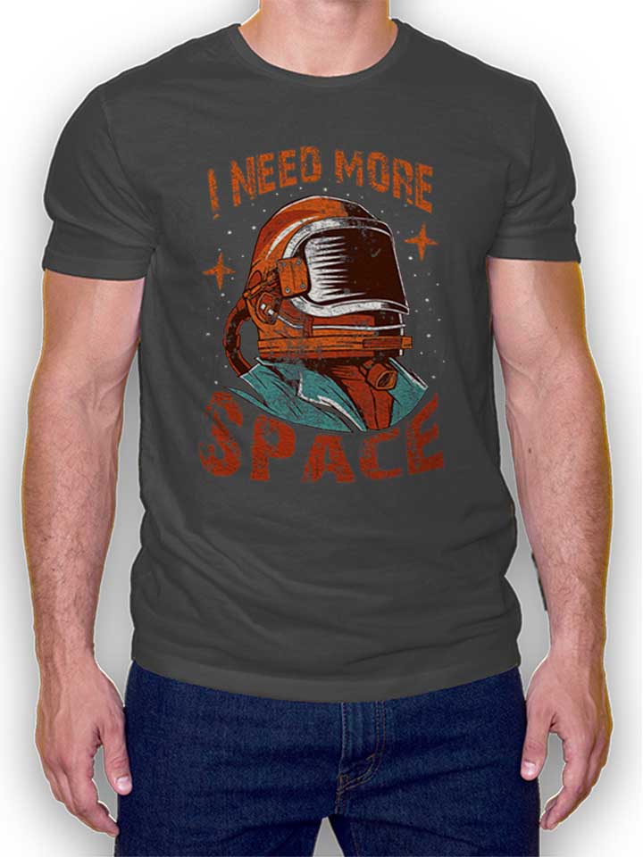 More Space Astronaut T-Shirt dunkelgrau L