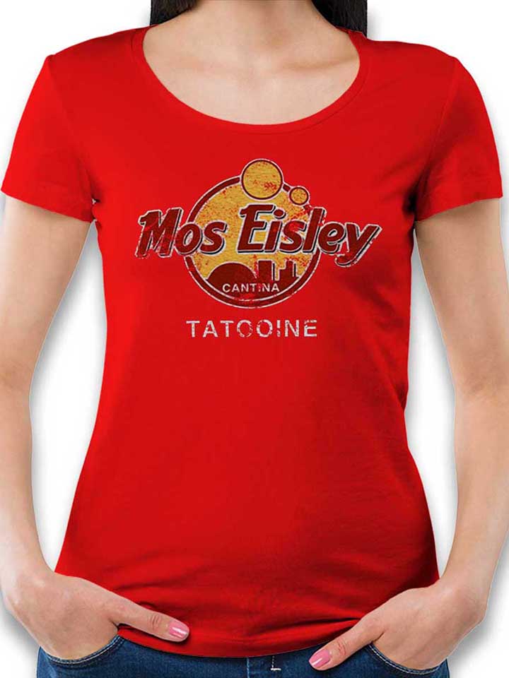 Mos Isley Cantina T-Shirt Donna rosso L