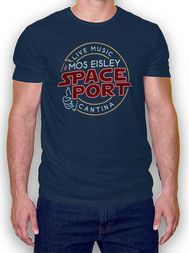 Mos Isley Space Port T-Shirt navy L