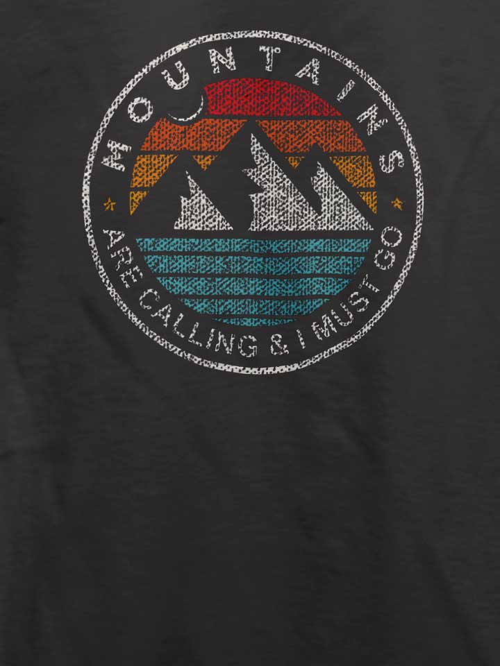 mountains-are-calling-t-shirt dunkelgrau 4