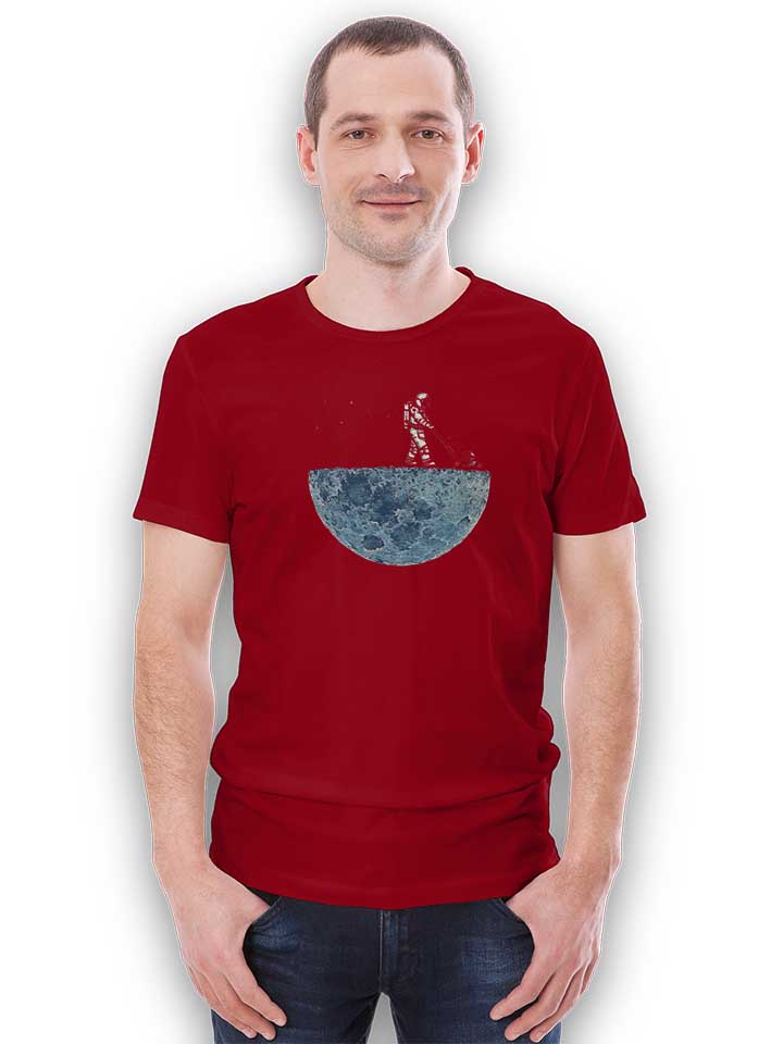 mowing-astonaut-moon-t-shirt bordeaux 2