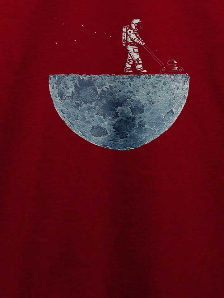 mowing-astonaut-moon-t-shirt bordeaux 4