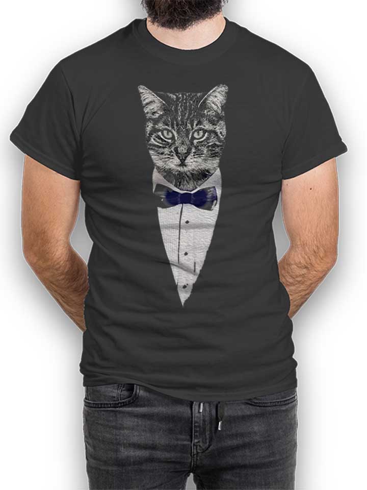 Mr Cat T-Shirt dunkelgrau L