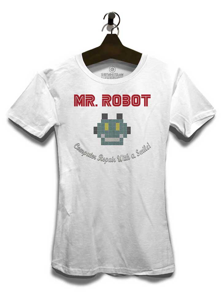 mr-robot-computer-repair-with-a-smile-damen-t-shirt weiss 3
