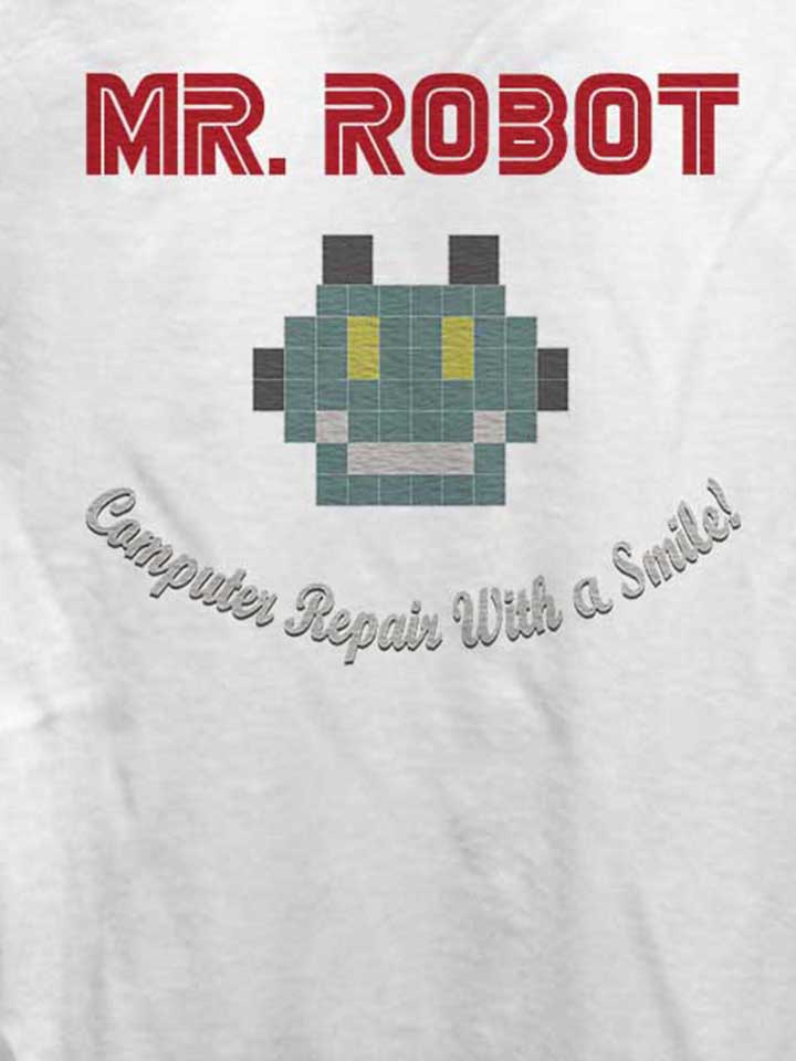 mr-robot-computer-repair-with-a-smile-damen-t-shirt weiss 4