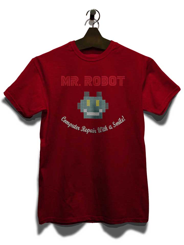 mr-robot-computer-repair-with-a-smile-t-shirt bordeaux 3