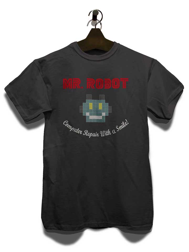 mr-robot-computer-repair-with-a-smile-t-shirt dunkelgrau 3