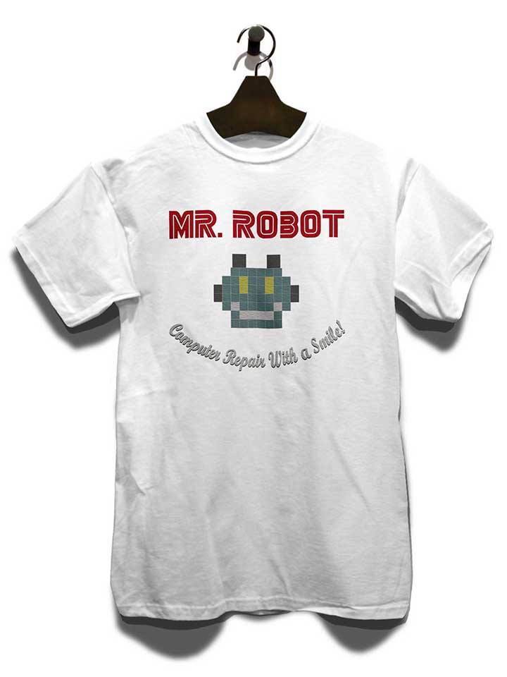 mr-robot-computer-repair-with-a-smile-t-shirt weiss 3