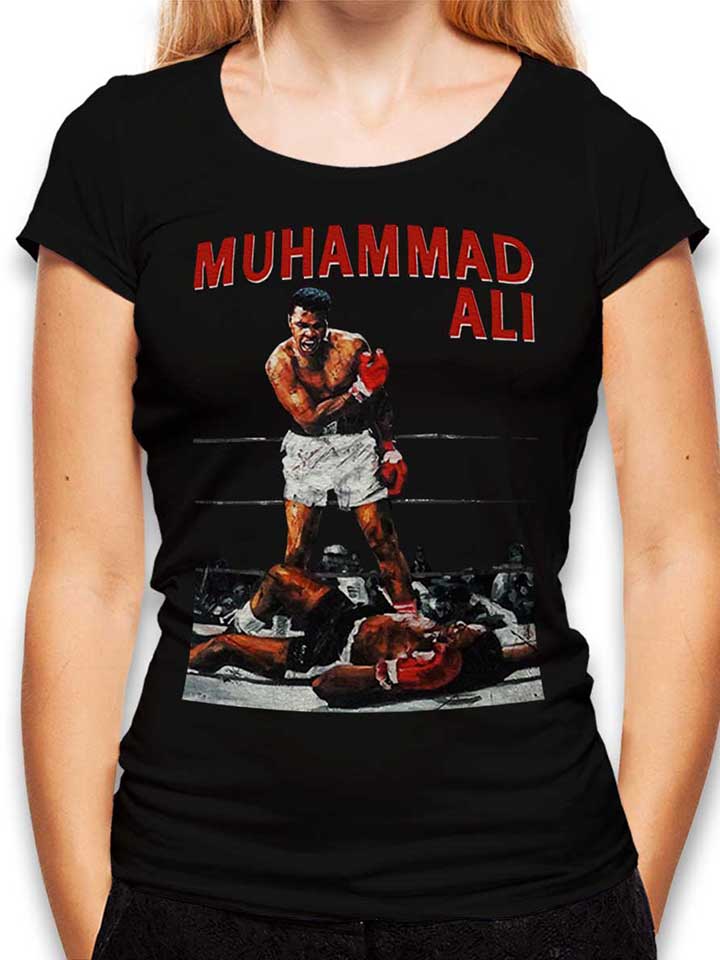 Muhammad Ali Damen T-Shirt schwarz L