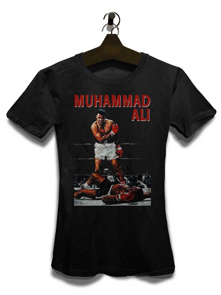 muhammad-ali-damen-t-shirt schwarz 3