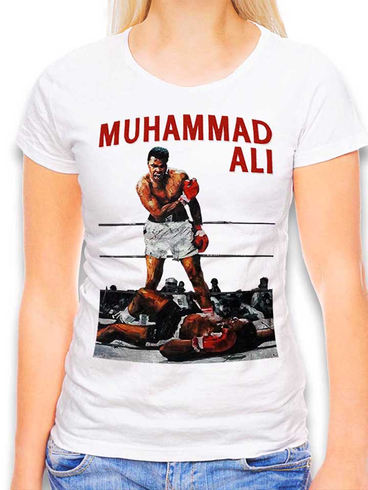 Muhammad Ali Camiseta Mujer blanco L