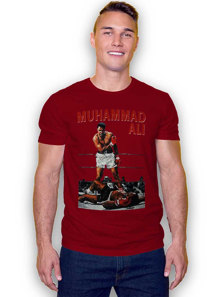 muhammad-ali-t-shirt bordeaux 2