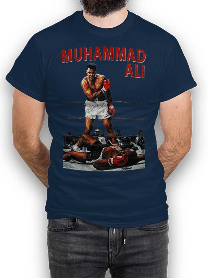 muhammad-ali-t-shirt dunkelblau 1