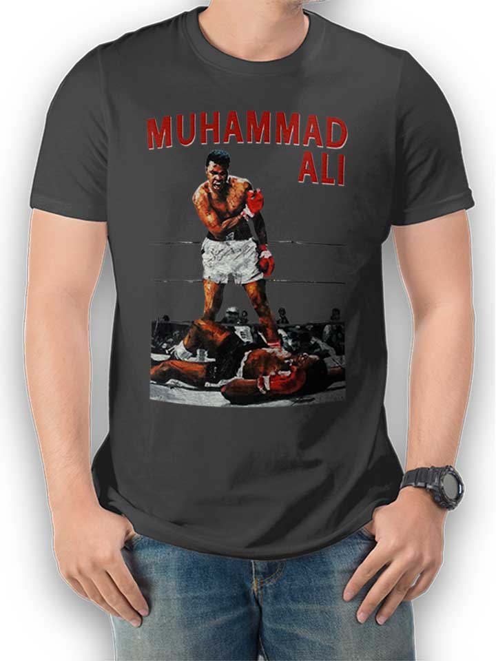 Muhammad Ali Camiseta gris-oscuro L