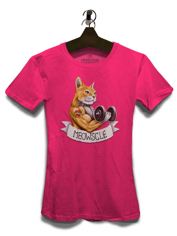 muscle-cat-damen-t-shirt fuchsia 3