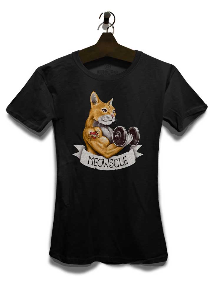 muscle-cat-damen-t-shirt schwarz 3