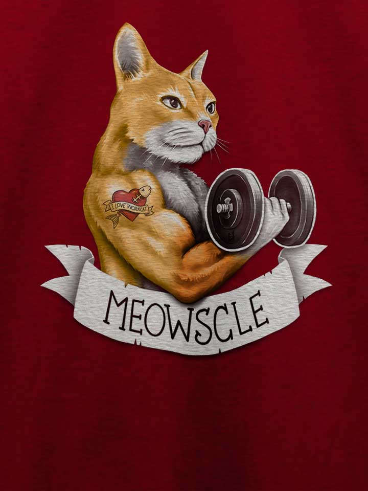 muscle-cat-t-shirt bordeaux 4