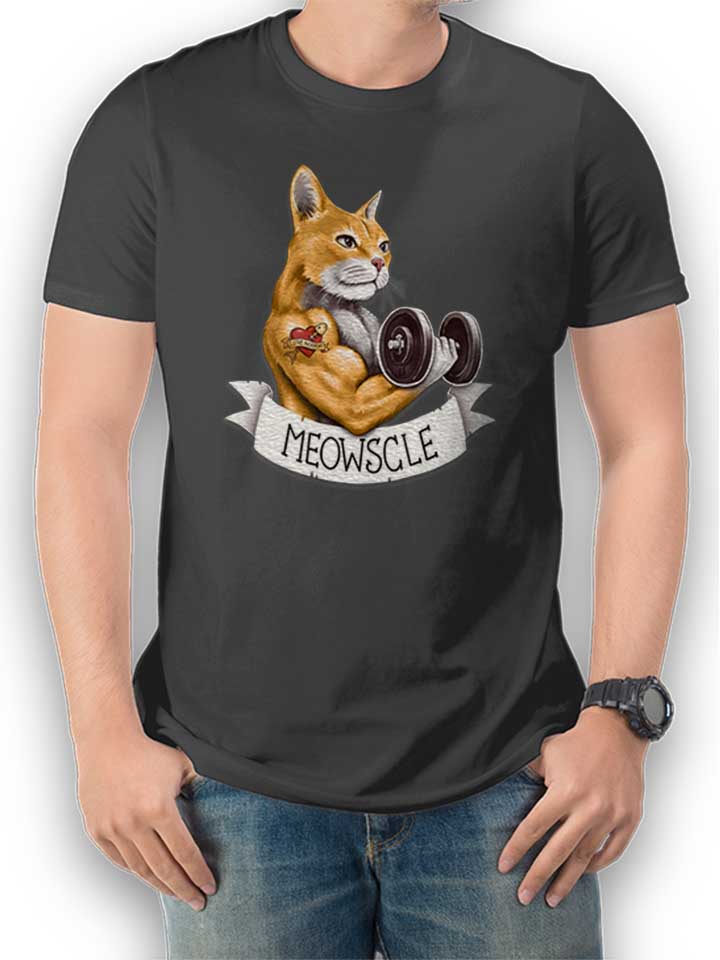 Muscle Cat T-Shirt dunkelgrau L
