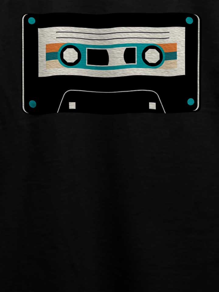 music-cassette-t-shirt schwarz 4