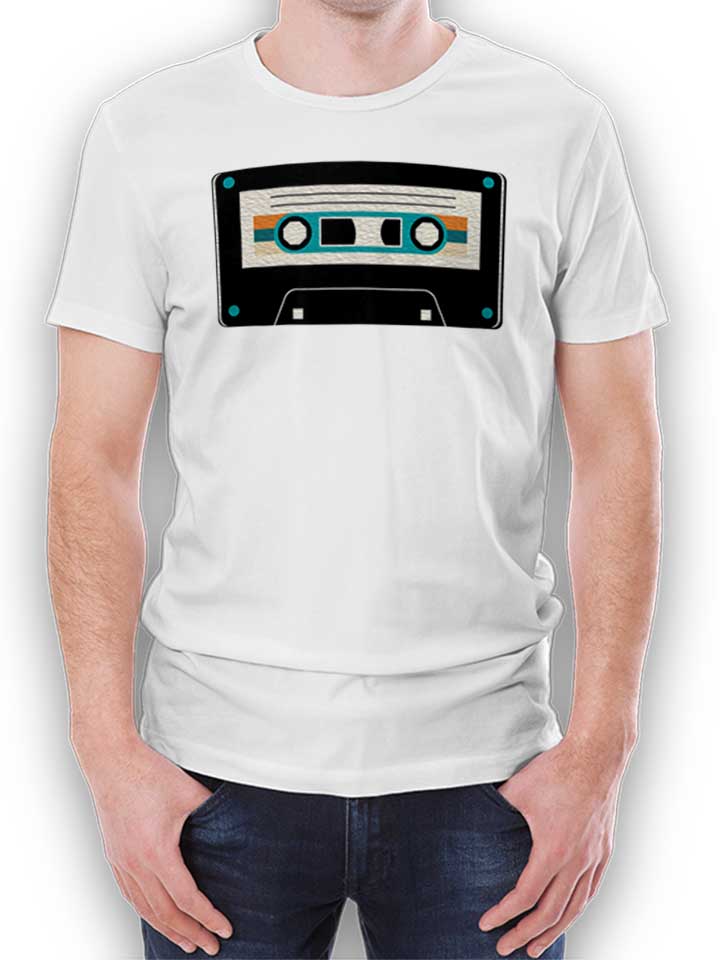 music-cassette-t-shirt weiss 1
