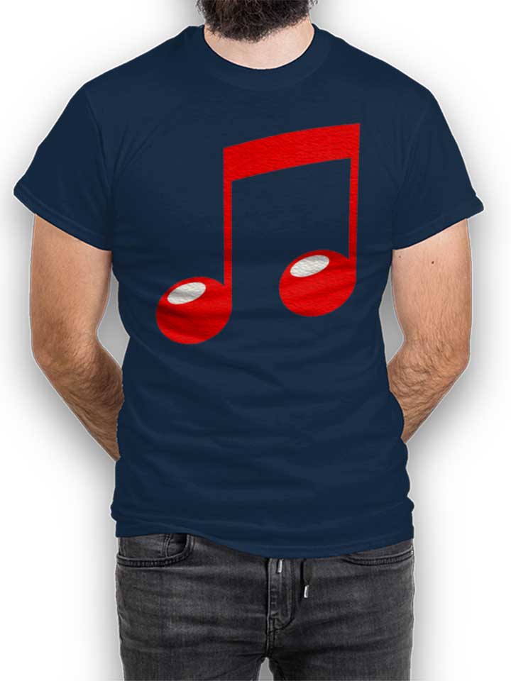 Music Note T-Shirt dunkelblau L
