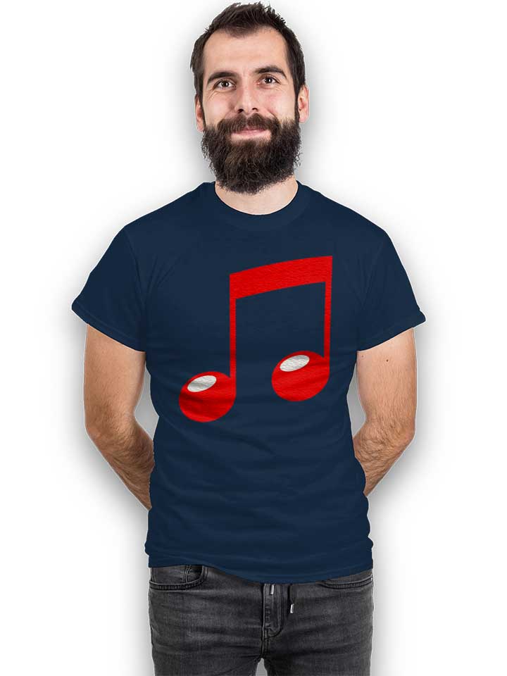 music-note-t-shirt dunkelblau 2