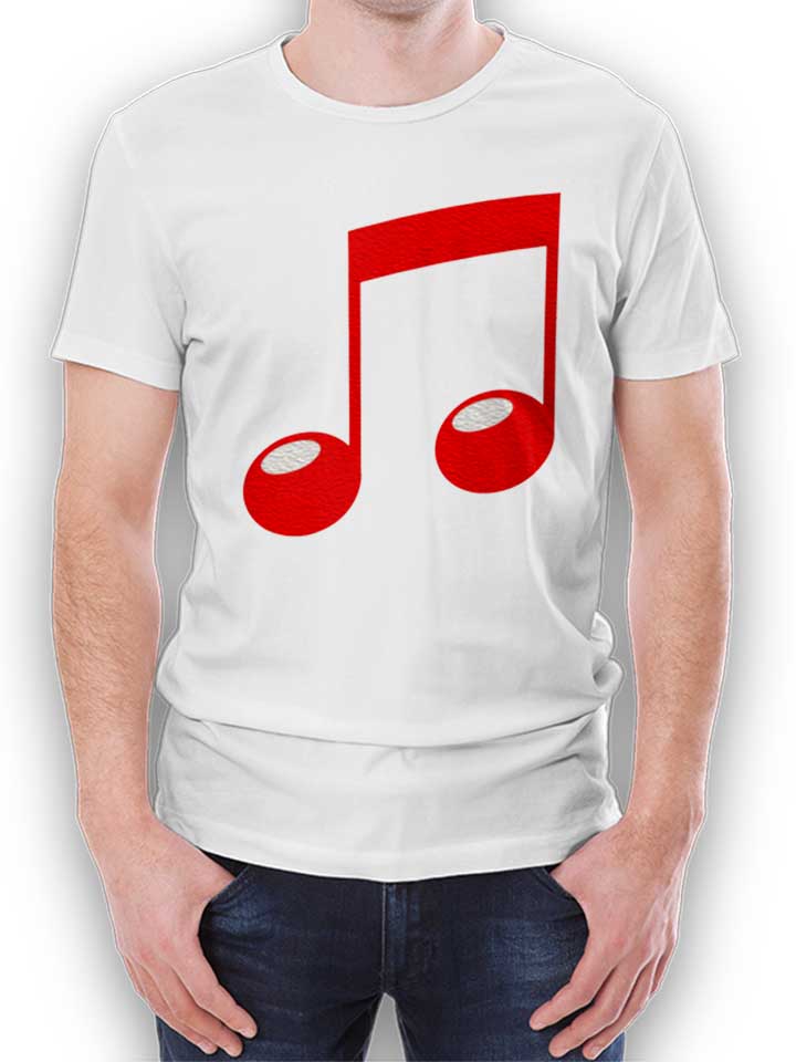 Music Note T-Shirt weiss L