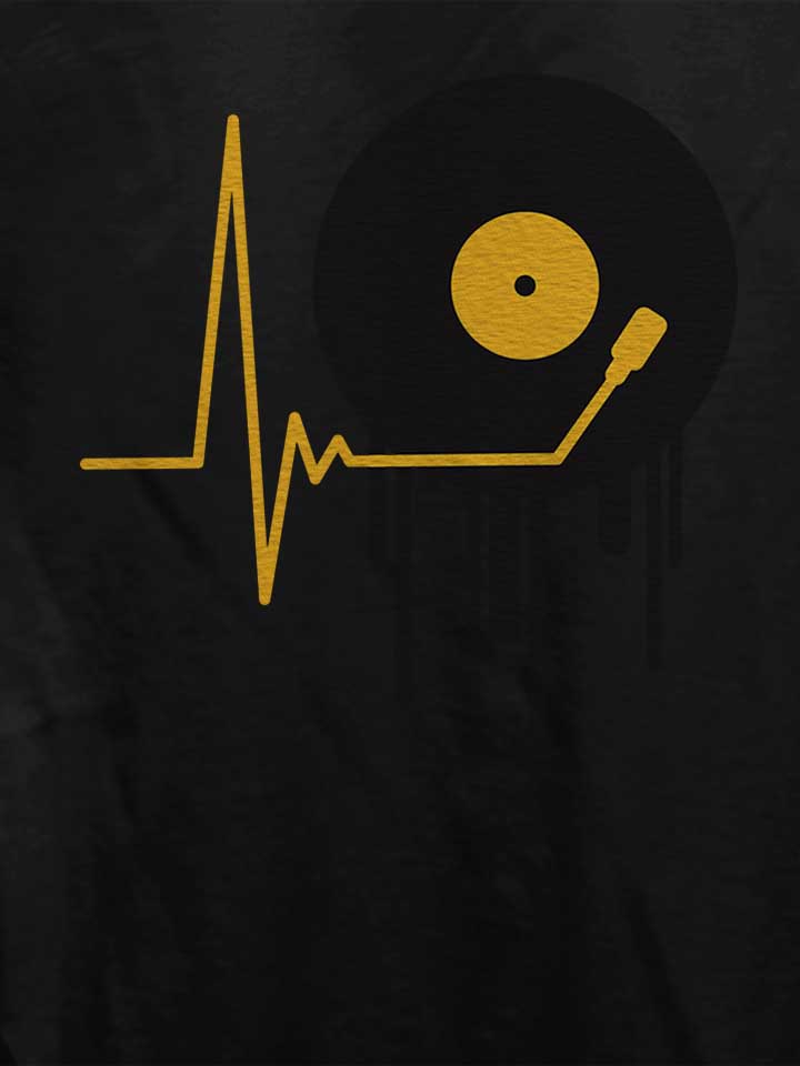 music-pulse-vinyl-damen-t-shirt schwarz 4