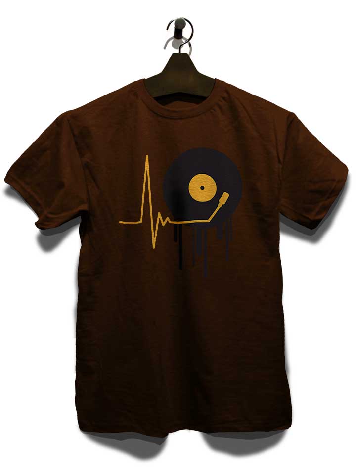 music-pulse-vinyl-t-shirt braun 3