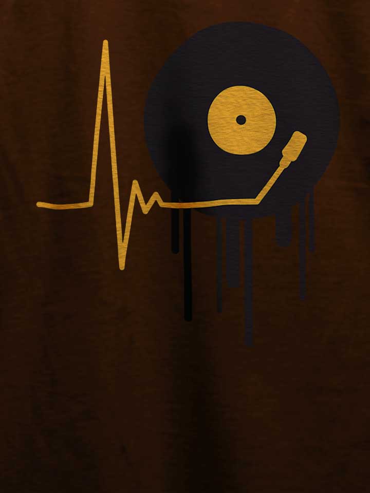 music-pulse-vinyl-t-shirt braun 4