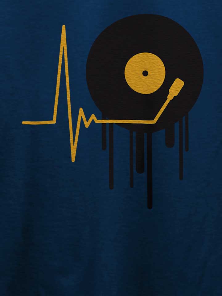 music-pulse-vinyl-t-shirt dunkelblau 4