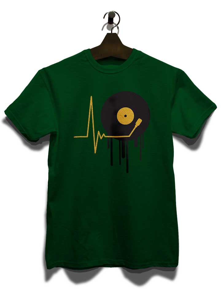 music-pulse-vinyl-t-shirt dunkelgruen 3
