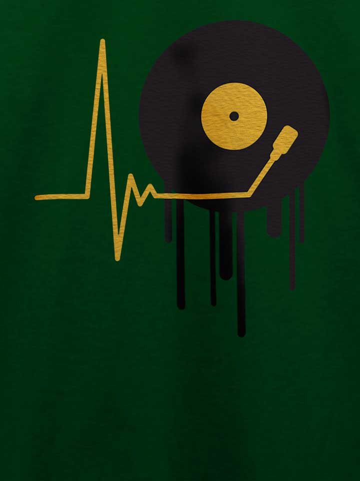 music-pulse-vinyl-t-shirt dunkelgruen 4