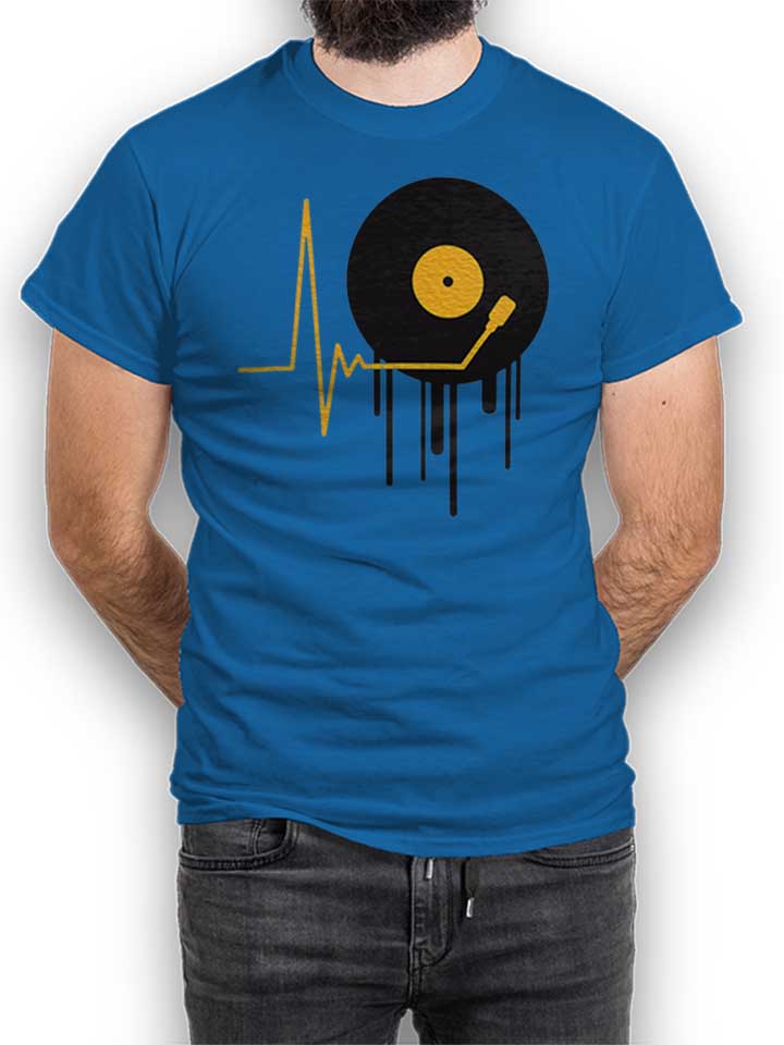 Music Pulse Vinyl T-Shirt royal L