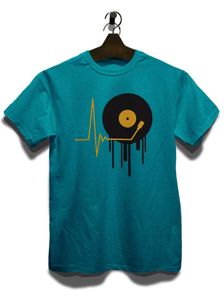 music-pulse-vinyl-t-shirt tuerkis 3