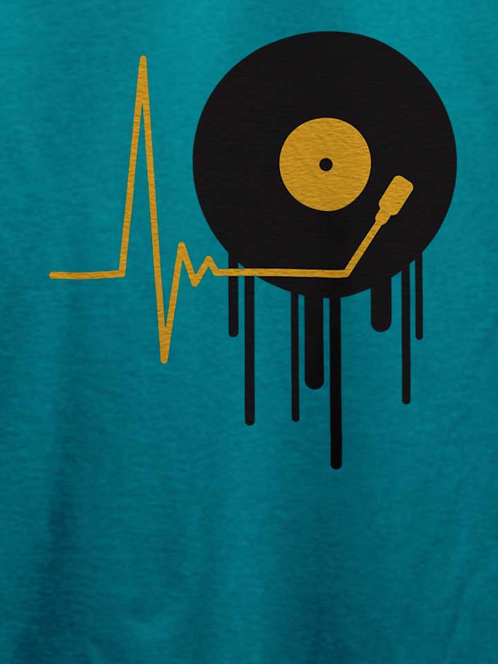 music-pulse-vinyl-t-shirt tuerkis 4