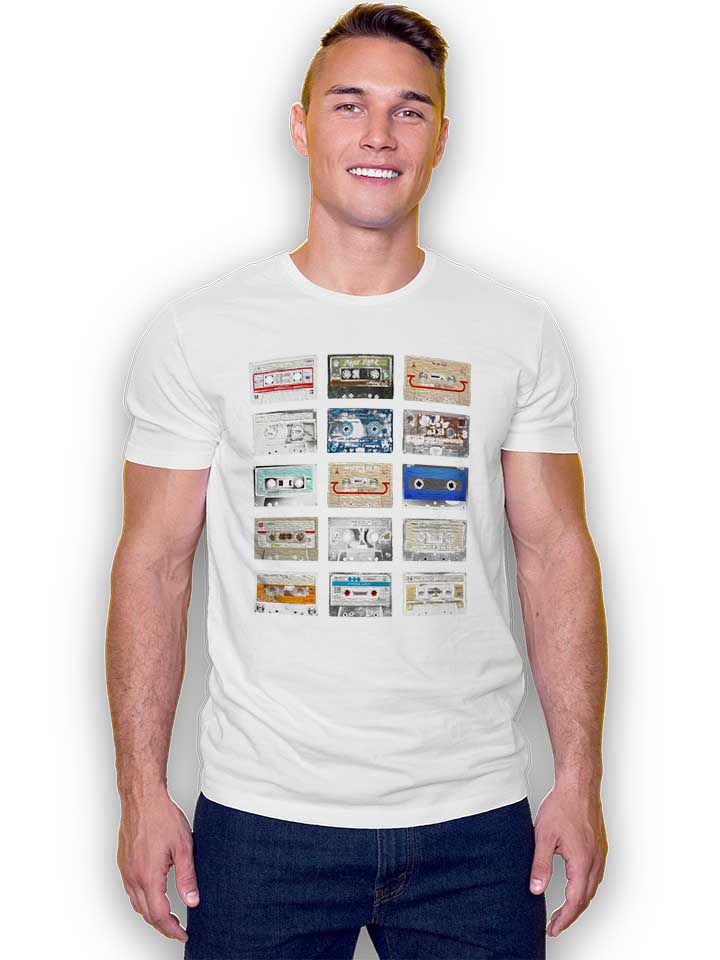 music-tapes-t-shirt weiss 2